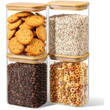 4er Set Vorratsgläser mit