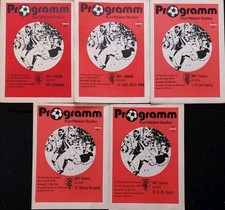 5 Fußballprogramm HFC Chemie DDR Oberliga