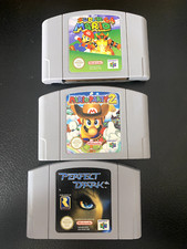 Nintendo 64 Spiele ENG/FR (Mario Party 2; Mario 64; Perfect Dark)