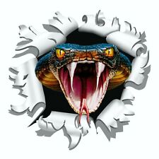 Aufkleber Einschussloch 170 mm Motiv Cobra Sticker Tattoo Styling  Motorrad