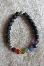Schönes 7 Chakra Stretch Armband Ca. 16 - 17 cm individuell.