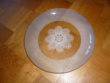 runder Kuchenteller aus Glas