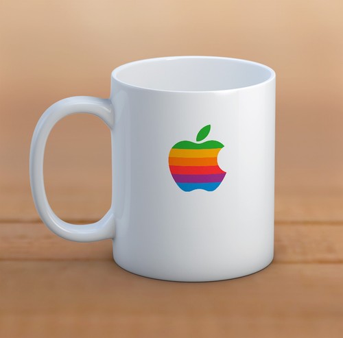 Apple logo becher vintage - apple,