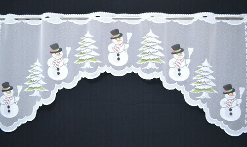 Weihnachtsgardine schneemann - weihnachtsgardine,