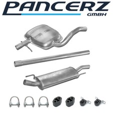 Komplette Auspuffanlage ab
