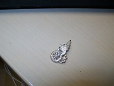 Flügelrad Bundesbahn  Eisenbahn Anstecker Bahn Abzeichen silber farben #99a