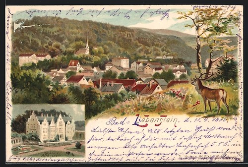 Lithographie bad liebenstein - lithographie,