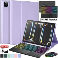 Touchpad Tastatur mit Hülle Für iPad Air 11'' M3 M2 Pro 11'' M5 M4 2025 QWERTZ