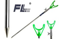 4 x Edelstahl Rutenhalter