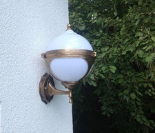 Gold Kugel Garten Wandlampe