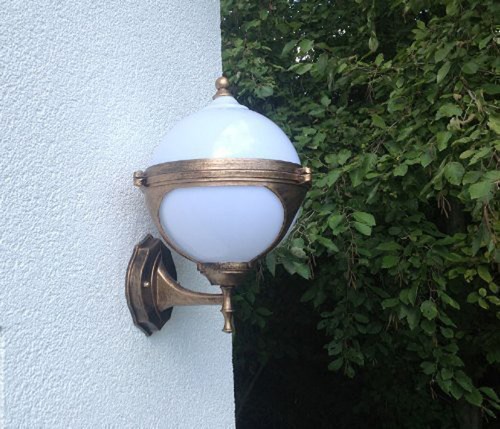 Gold kugel garten - gold, wandlampe