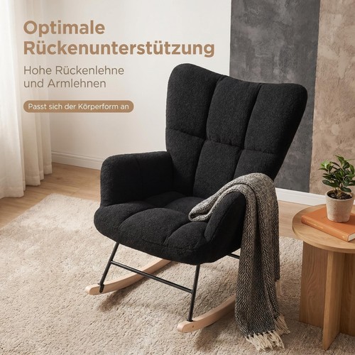 Schwarz schaukelstuhl - schwarz,