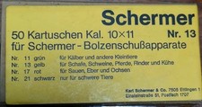 @ 50 Patronen / Kartuschen Schußapparat "SCHERMER" ME u.a. Bolzenschussgeräte @