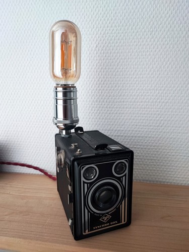 Upcycling vintage kameralampe - upcycling,