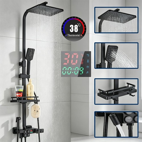 Led duschsystem mit thermostat - mit,