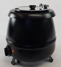 Topf Suppentopf Suppenkessel EGO-Thermostat Professional GSK1009 9L schwarz, Neu