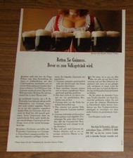 Seltene Werbung GUINNESS - Retten Sie Guinness bevor es Volksgetränk wird 1977