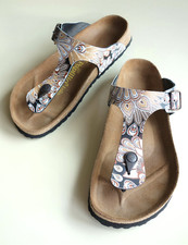 PAPILLIO by BIRKENSTOCK Sandalen Pantoletten GIZEH Peacock braun US10-10,5 EU41 UK7,5 R