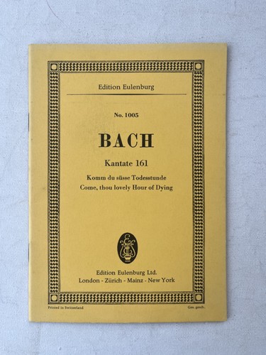 Noten bach kantate 161 - bach.,