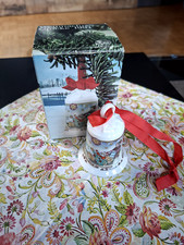 Weihnachtsglocke Hutschenreuther 1991 Thema Nordpol Motiv Kind mit Schlittenhund