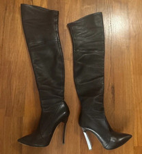 Casadei Blade Overknee Stiefel Echtleder Stretch Gr. 40 guter Zustand