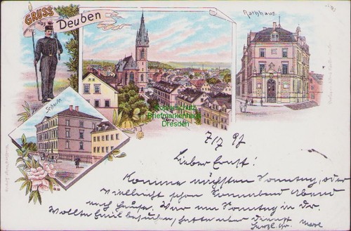 155837 litho gruss aus - ak,