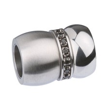 Ernstes Design Edvita Anhänger AN255 Edelstahl teilmatt Zirkonia Wechselhülse