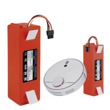 Rot 6500mAh Li-Ionen-Batterie Ersatzbatterie für Xiaomi Robot Roborock S50 S51