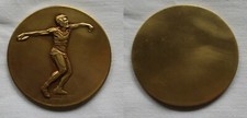 alte vergoldete Sport Medaille