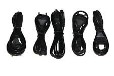 5x NETZKABEL-STROMKABEL-NETZTEIL FÜR PS1+PS2+PS3+PS4+X BOX