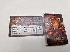 TICKET STUB FC BAYERN V INTER