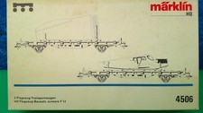 F18 Märklin H0 4506 Set 2x Transportwagen mit Junkers F13 + extra F13 OVP TOP