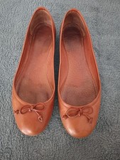 Ballerina Gr.39 Braun Leder