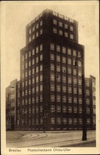 Ak Wrocław Breslau Schlesien, Postscheckamt Ohlau Ufer - 4669166