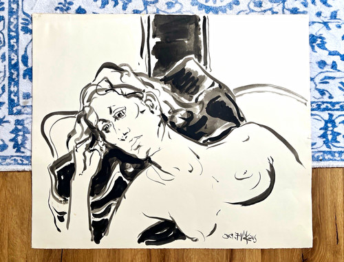Max kaus akt tusche auf - tusche,