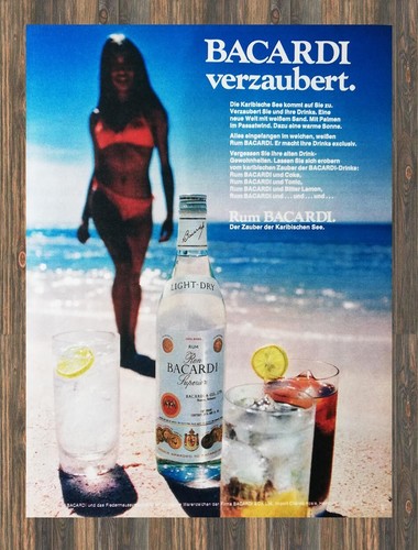 Bacardi reklame werbeanzeige - reklame,