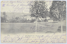 Ansichtskarte Vic-sur-Seille vom Bahnhof aus Frankreich 1914 gelaufen Postkarte