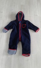 FINKID PUKU Fleeceoverall Scheeanzug Gr.80/90 blau