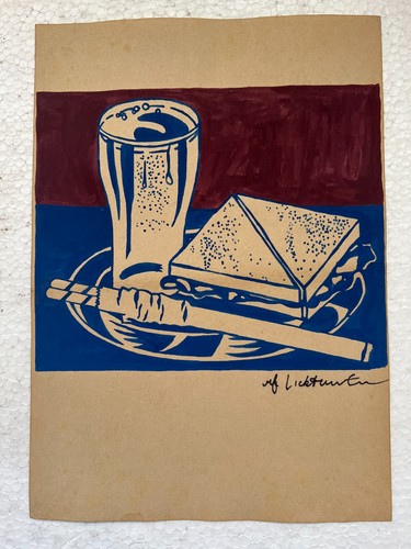 Roy lichtenstein - lichtenstein, (handarbeit)