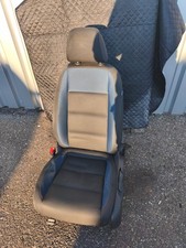 VW Golf 6 5 Türer Fahrersitz Vorne Links Stoff Blau Schwarz