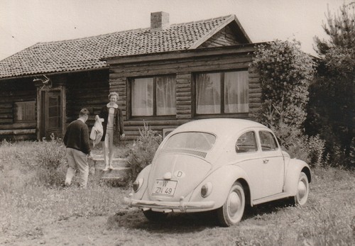 Vintage foto paar mit - mit, vw