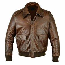 Herren Retro Lederjacke