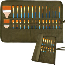 Pinsel Taschen 30 Slots Stifterolle Rollmäppchen Stifteetui Rolle Pinselmappe Le