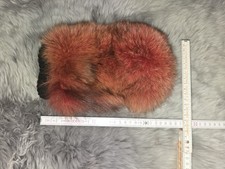 fuchs pelz Handschuh Real fox fur glove echt  pelz Massage tube Flash soft weich
