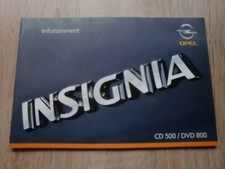 Orginal deutsche Opel Insignia Infotainment CD500/DVD800 Betriebsanleitung