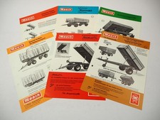 6x Original Prospekte Maack