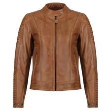 Motogirl Valerie Damen Leder Motorrad Ce Aa Leistung Jacke - Kamel