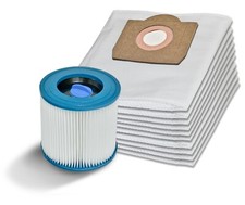 5-20 Staubsaugerbeutel + / - Patronenfilter für Kärcher 6.959-130.0 WD3 MV3 usw.