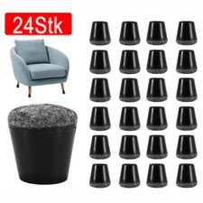 24X Fußkappen Stuhlbeinkappen