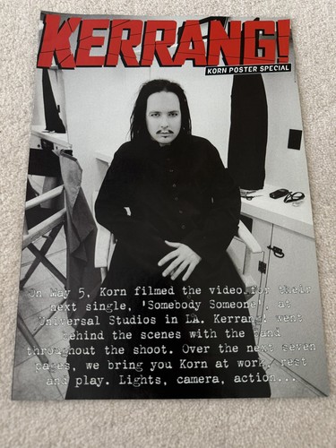 Korn vintage kerrang poster - vintage,